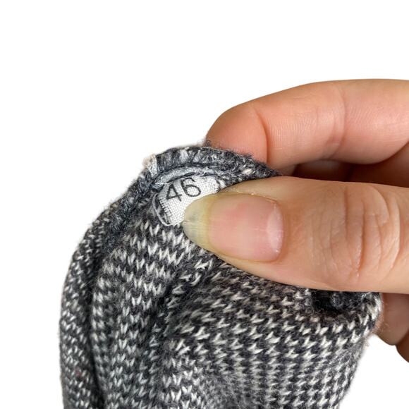 Vtg Pier Antonio Gaspari Avant Garde Merino Wool Plaid Patchwork Cardigan SZ L - Picture 7 of 10